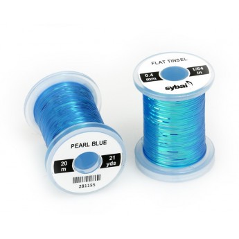 Flat Tinsel 0,4mm - Pearl Blue